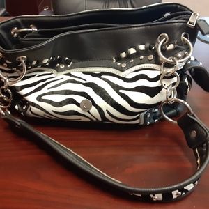 Zebra purse